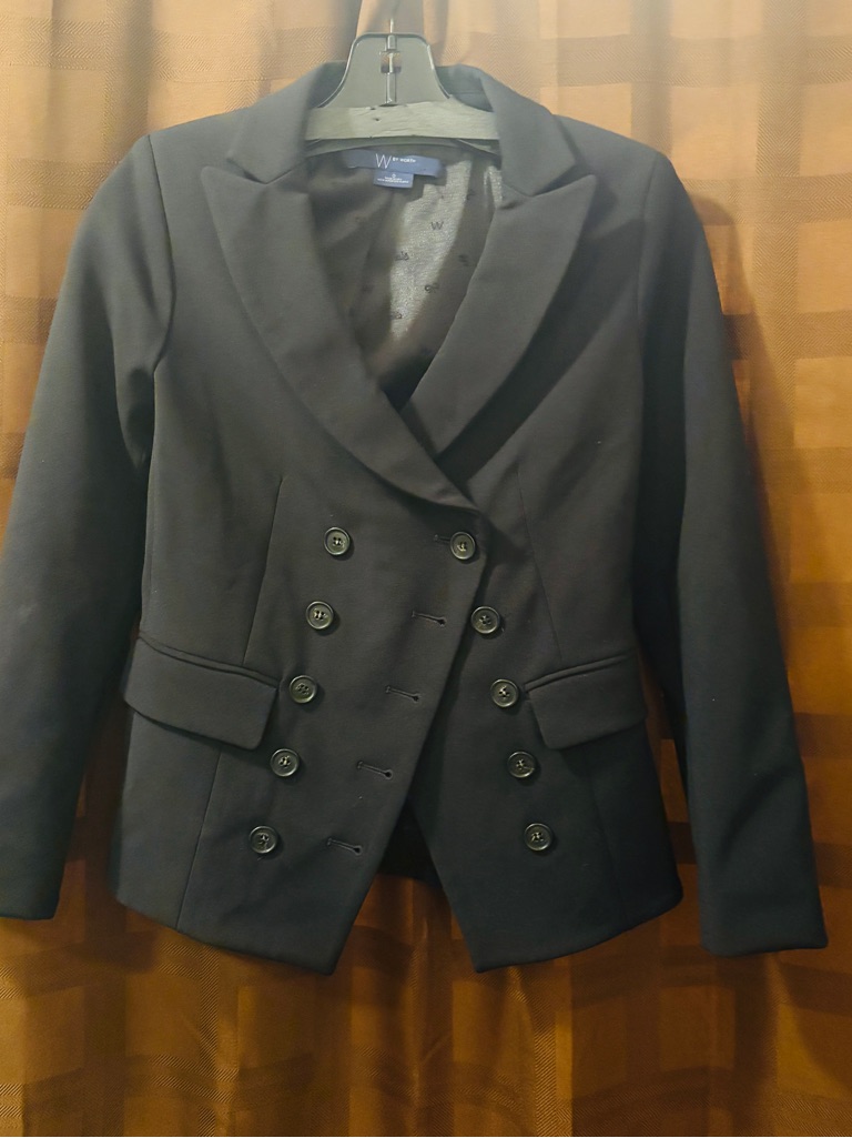 W By Worth Black Classic Blazer Size 0